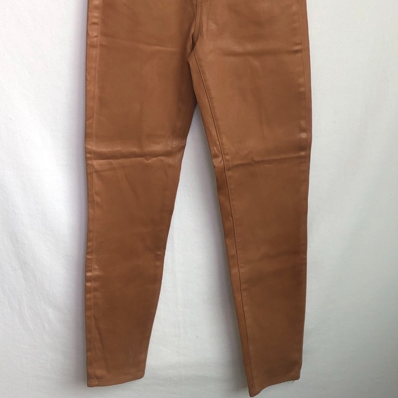L’ AGENCE Jeans Size 25 Margot High Rise Coated Skinny Java Fall Boho Western - Picture 4 of 11